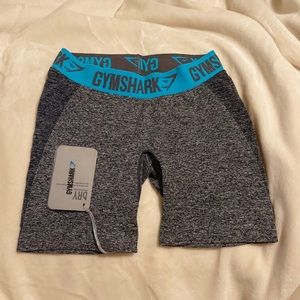 Gymshark BRANDNEW Flex Shorts Charcoal Marl/Teal